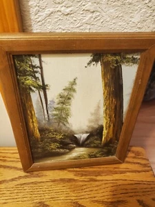 antique original framed oil painting landscape By S Warner - Picture 1 of 3