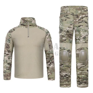 Emerson G2 Combat Shirt & Pants Knee Pads Set Tactical Camo BDU Uniform - Picture 1 of 12