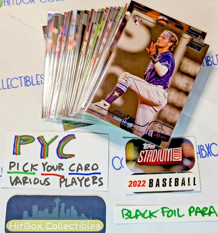 2022 STADIUM CLUB BLACK Foil Variation 1 - 300 PICK PYC Complete Your Set! - Image 1 of 1