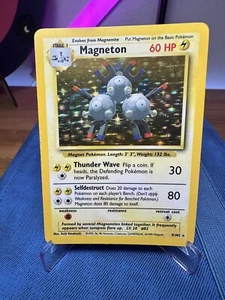 Pokémon TCG Magneton Base Set 9/102 Holo Unlimited Holo Rare - Picture 1 of 10
