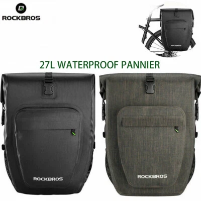 Водонепроницаемая велосипедная дорожная сумка-корзина ROCKBROS 27 л - Изображение 1 из 4
