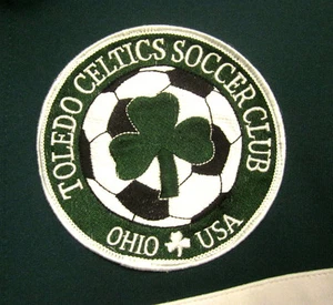 TOLEDO CELTICS soccer club logo small polyester jacket OHIO Kelme athletic - Picture 1 of 2