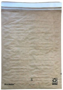 25 14"x18" Recyclable Padded Mailers Eco Friendly Envelopes Self Seal Tear Strip - Picture 1 of 4