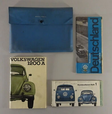 Manuale Operativo + Cartella VW Maggiolino 1200 A Dickholmer Stand 11/1964 - Immagine 1 di 2
