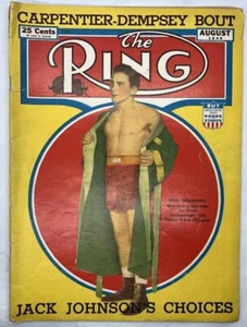Agosto 1945 The Ring Boxing Magazine Lucha Libre JACK JOHNSON TERRANOVA DEMPSEY - Imagen 1 de 5