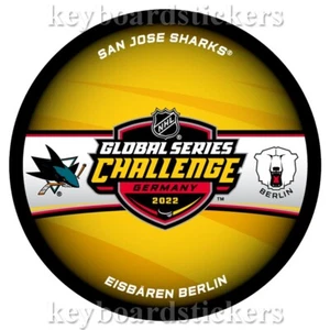 2022 NHL Global Challenge Germany Dueling Puck San Jose Sharks & Eisbären Berlin - Bild 1 von 2