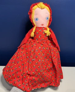 Vintage Topsy Turvy Little Red Riding Hood Wolf Grandma Flip Reverse Story Doll - Picture 1 of 12