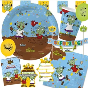 DIE OLCHIS Geschirr Deko Kindergeburtstag Mitgebsel Kinder Party Geburtstag Set - Bild 1 von 28
