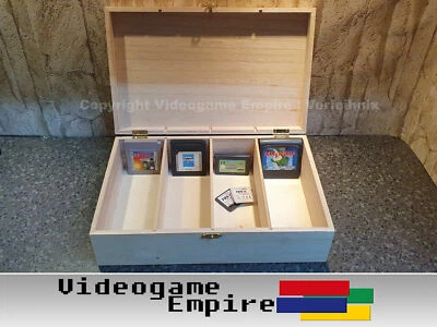 1x Holzbox Modul Aufbewahrung Nintendo Game Boy / Color Advance Game Gear Module