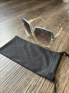 Vintage Balenciaga Oversize Round Square Multicolor Gradient Sunglasses Nos - Picture 1 of 8