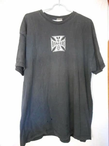 Army Rangers Fruit of the Loom Black Graphic Tee T-Shirt Double Sided - Picture 1 of 7