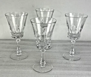 GORHAM CRYSTAL Cattedrale Francese 7 calici ACQUA 1/4" SET di 4 calici usati in ottime condizioni - Foto 1 di 12