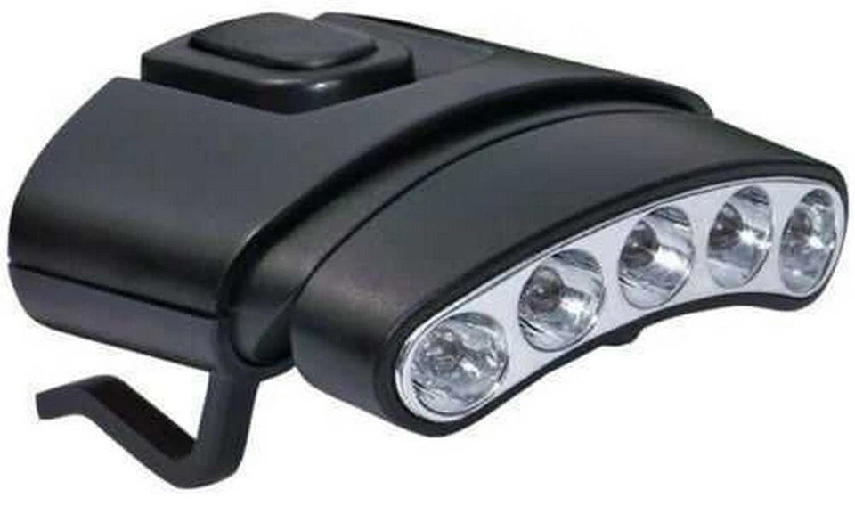 Cyclops Tilt 5 LED Hat Clip Light Black Base