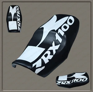 SALE! CUSTOM (Black + White) Seat Cover KAWASAKI ZRX 1100 (1999-2000) - Picture 1 of 12