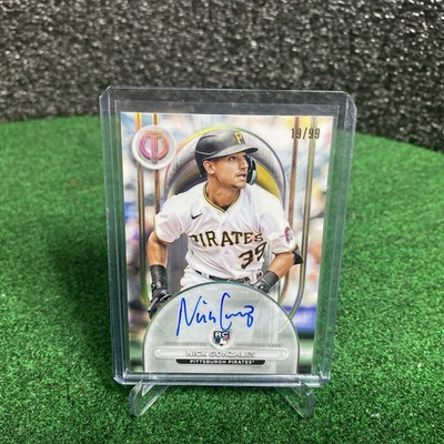2024 Topps Tribute Nick Gonzales Rookie Auto 19/99 RC Pirates - Image 1 of 2