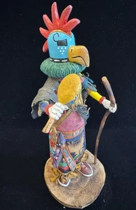 Exceptional Hopi Kachina Takawee Rooster Robert Gaddy Hand Carved Katsina VTG - Bild 1 von 14