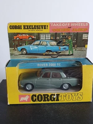 Corgi Toys 276 Rover 2000 TC TAKE OFF WHEELS Rad Wechsel Mod Fahrzeug OVP 1:43 - Bild 1 von 4