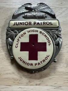 Vintage 1930’s Clifton High School Junior Patrol Badge. . RAR - Bild 1 von 21