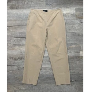 Piazza Sempione Audrey Cotton Straight Leg Pants Tan Brown IT 46 / US 10 - Bild 1 von 11