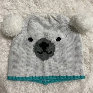 Polar Bear Kid's Winter Hat Cap NEW One Size White - Picture 1 of 7
