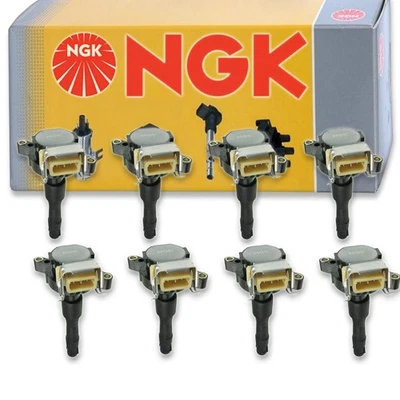 8 pcs NGK Ignition Coil for 1995-1997 BMW 840Ci 4.0L 4.4L V8 - Spark Plug wd - Image 1 of 4