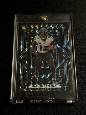 2021 Panini Obsidian Rashod Bateman Blue Finite Electric Etch 1/1 ONE OF ONE - Image 1 of 2