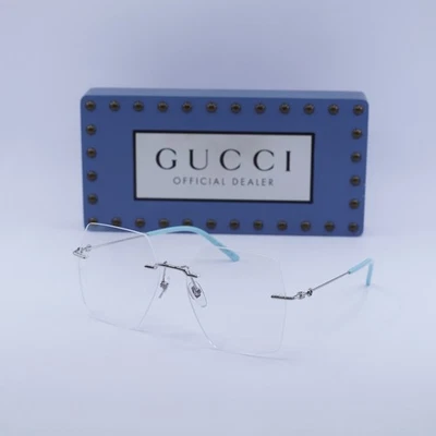 Gafas Gucci GG0683O 002 plateadas 55 mm nuevas auténticas Foto 1 de 4
