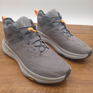 Hoka Transport Chukka GTX Shoes Mens Size 13 Gray Gore-Tex Vibram Hiking 1155190 - Picture 1 of 12