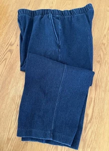 Lands' End Capri Damen Sport Strick Stretch Jeans Blau Größe S 6-8 - Bild 1 von 11