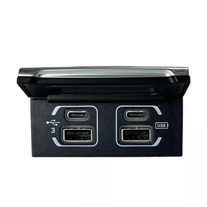 USB Media Hub For Jeep Cherokee Wrangler Gladiator 2018-2021 68271567AB Black - Picture 1 of 10