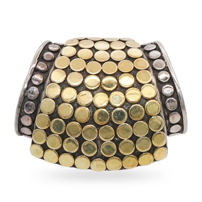 John Hardy 18K золото и серебро Dot коллекции Enhancer подвеска - Изображение 1 из 4