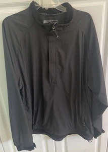 Cutter & Buck WeatherTec Black Windbreaker Pullover Jacket Size XL - Picture 1 of 6