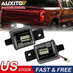 2X Etiqueta de luz de matrícula LED blanca para Chevy Silverado GMC Sierra 2014-2020 - Imagen 1 de 17