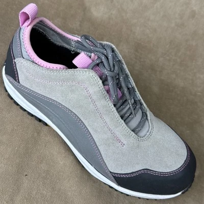 Georgia Boot Womens 9M Suede Leather Shoes Safety WORK TOE~ Non Slip Sole Hiking - Image 1 of 4