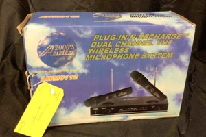Audio 2000’s Duel Channel Wireless Microphone System Serial AWX611213070262 - Picture 1 of 5