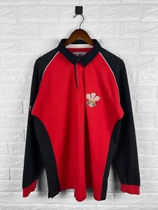 Camiseta polo Cotton Traders Gales Rugby manga larga - Imagen 1 de 10