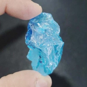 201.5 Ct Certified Natural Blue Zircon Rough Beautiful VVS Loose Gems AF-075 - Picture 1 of 4