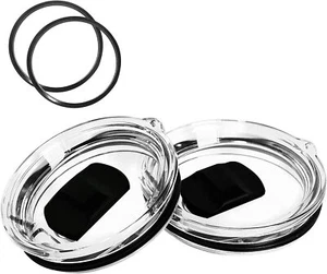 30 oz Tumbler Lid Set Magnetic Sliding Replacements for Yeti Rambler 2 Pcs - Picture 1 of 8