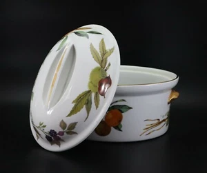 Royal Worcester Evesham ovale tief BEDECKTE KASSEROLLE 2,25 Quart England c - Bild 1 von 12