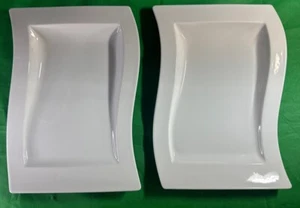 Set 2”VILLEROY & BOCH 1748”WAVE Serving Plater 13" 9” Made In Germany - Picture 1 of 9