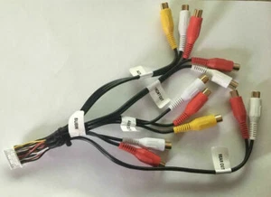 Alpine IVA-D106 IVAD106 IVA-D106R IVAD106R RCA Pre Out Lead PreOut Aux In & Out - Bild 1 von 1