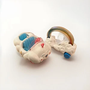 Vintage 1980s Care Bears Cloud Car and Rainbow Roller Vehicles - Picture 1 of 10