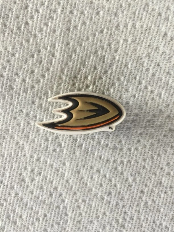 ANAHEIM DUCKS JIBBITZ NHL JIBBITZ ANAHEIM DUCKS SHOE CHARM HOCKEY SHOE CHARM - Image 1 of 1