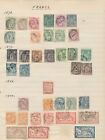 France Early/Mid M&U Mixture on Pages (Apx 180 Items) UK1061