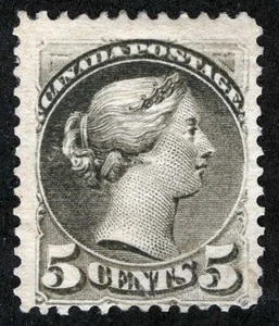 Canada Sc 42 grau 5¢ Never Hinged Disturbed Original Gummi - Bild 1 von 1