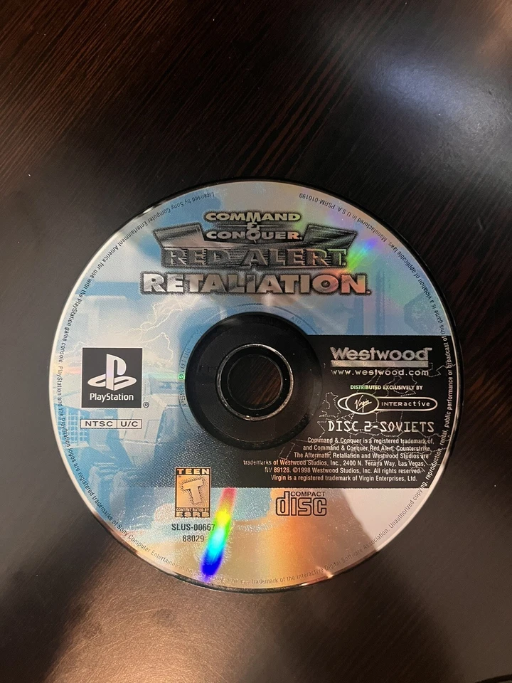 *DISC 2 ONLY*Command & Conquer Red Alert Retaliation Sony PlayStation 1 *Tested* - Image 1 of 1