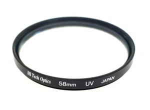 58mm Hi Tech Optics UV Filter - NEW - Picture 1 of 5