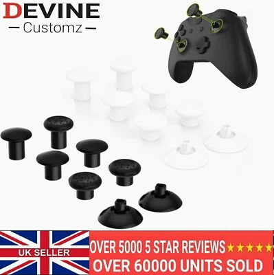 Interchangeable Thumb sticks Xbox Series X S Xbox One Elite Black White Set  - Image 1 of 4