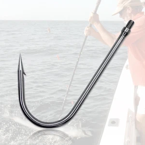 Fishing Gaff Hook 8mm Stainless Steel Barbed Tip Big Game Offshore Sea Fish Gig - Picture 1 of 6
