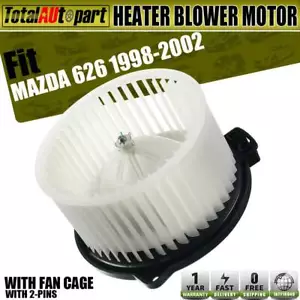 Front A/C Heater Blower Motor wIth Fan Cage for Mazda 626 1998-2002 GD7A61B10 - Picture 1 of 8